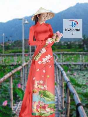 Vải Áo Dài Hoa Sen AD NVAD200 45